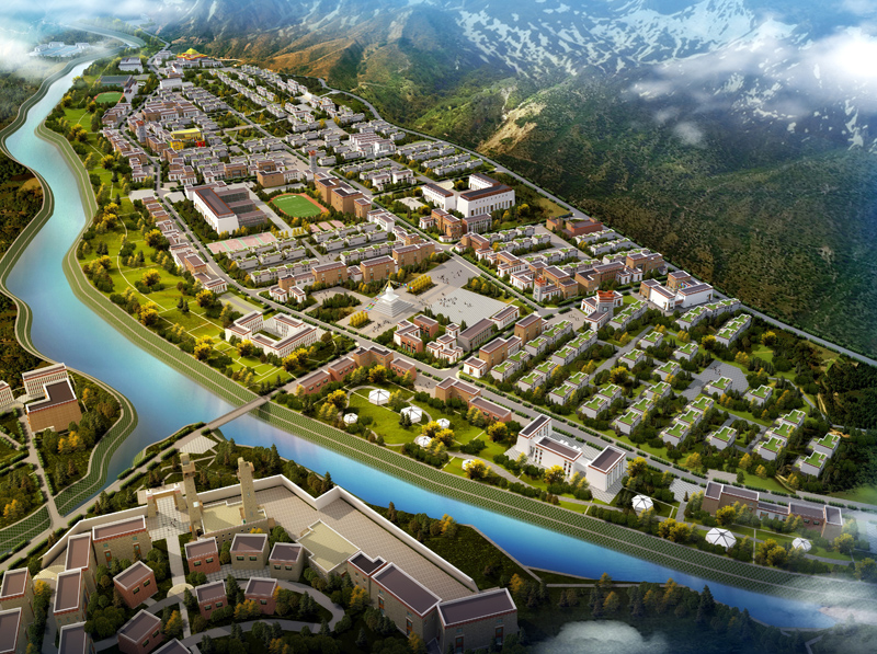 西藏榮布特色小城鎮(zhèn)規(guī)劃，面積439900平方米.jpg